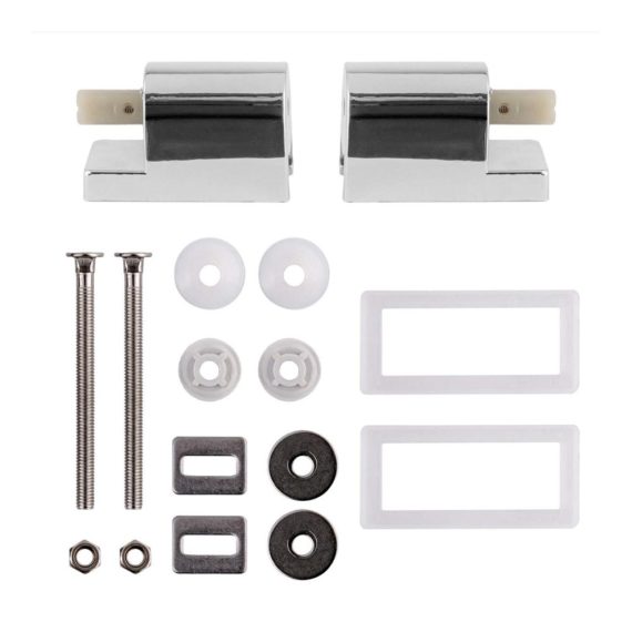 Absenkautomatik WC-Sitz aus robustem Hartplastik – Komfortabler Toilettendeckel für Standard-WCs (45 x 38cm) mit Wasser-Schutzsystem