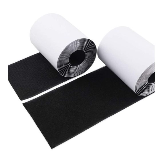 Selbstklebendes Nylon-Befestigungsband Haken und Schlaufen - rund runder Aufkleber weiß/schwarz Münzen starker Kleber (10/15/20/30 mm) - 1 Paar 1 Meter - Vielseitige Befestigungslösung für Haushalt und Handwerk - Selbstklebendes Gewebeband für mühelose Anbringung und sicheren Halt