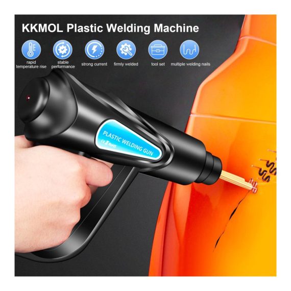 Plastikschweißgerät Reparaturset 852PCS - Profi Kunststoffschweißer für Auto-Stoßstange Autoteile Kajak Kanu | Inklusive Ausrüstung*2 & Zubehör*850