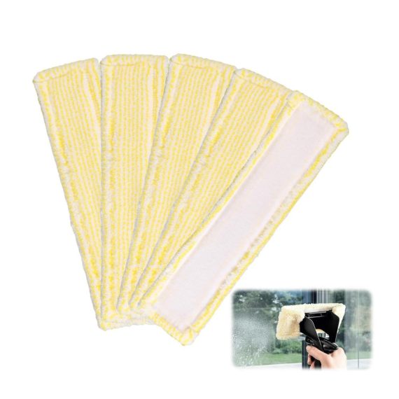 Kärcher Fenstersauger Ersatzteile Microfaser Wischbezug 5er Set für WV2 und WV5 Premium – Hoch Absorbierend Indoor Fensterreiniger Zubehör