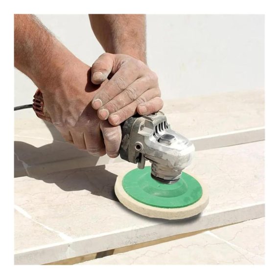 20er-Pack 4-Zoll-Schleifhülsen & Polierscheiben aus Wollfilz für Winkelschleifer - Grindshine Pro Pads für effektive Polier- und Schleifanwendungen