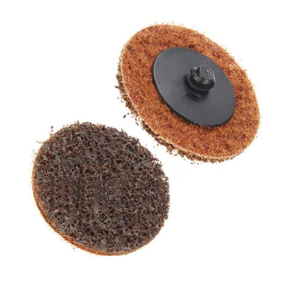 Klett-Schleifscheiben-Set 50mm 30 Stück feine Körnung - Inklusive 1 Padhalter