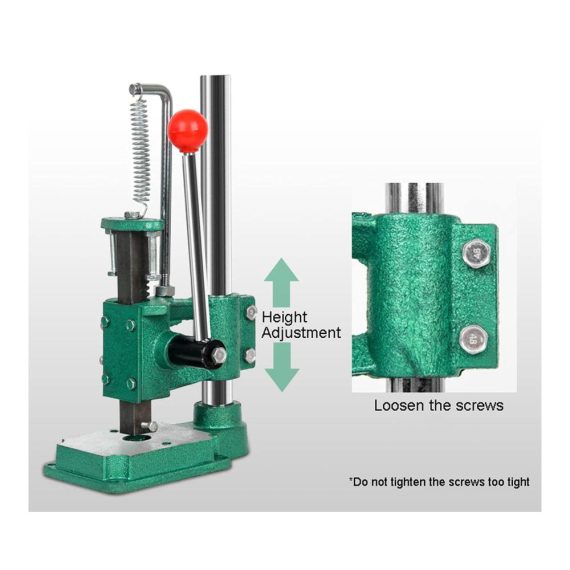 Handstanzmaschine für Lederarbeiten Multifunktionale Ösenpresse und Drehdornpresse | Manuelle Presse mit 160kg/320kg Druck | Perfekte Lochstanzungen Nieten und mehr