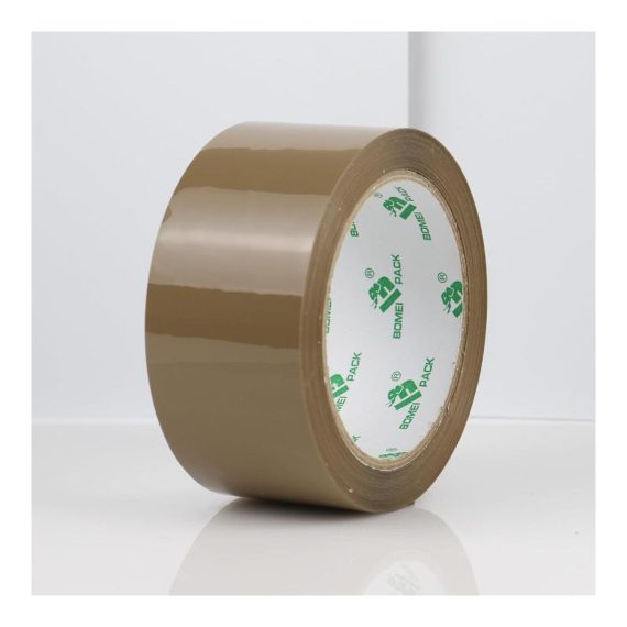 Packband Set Hochleistungs Paketbänder BOMEI PACK - 3 Rollen 66m x 48mm - Profi-Qualität Klebeband für sichere Verpackung von Paketen und Kartons - Braun Verpackungsmaterial mit hoher Klebkraft
