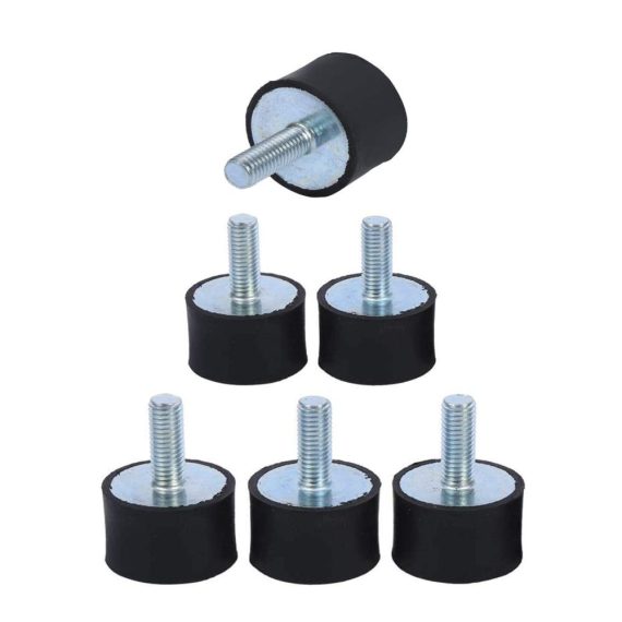 Luftkompressoren-Zubehör 10 Schwarze M6 Schwingungsdämpfer für Auto Boot Silentblock - Gummimetallpuffer Anti Vibration Spulen