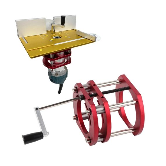 Präzisions-Oberfräsenliftsystem mit Hebebasis und Einlegeplatte für Holzbearbeitung – Router Lift für Oberfräsen mit erstklassiger Fräslift-Technologie