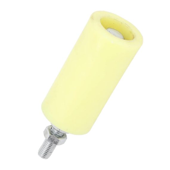 Türklopfer Führungspfostenrolle - 100-mm-Hochleistungs-Rolltorführung aus Hartem Nylon für Schiebetore und Rolltore Universelle Türbeschläge inklusive