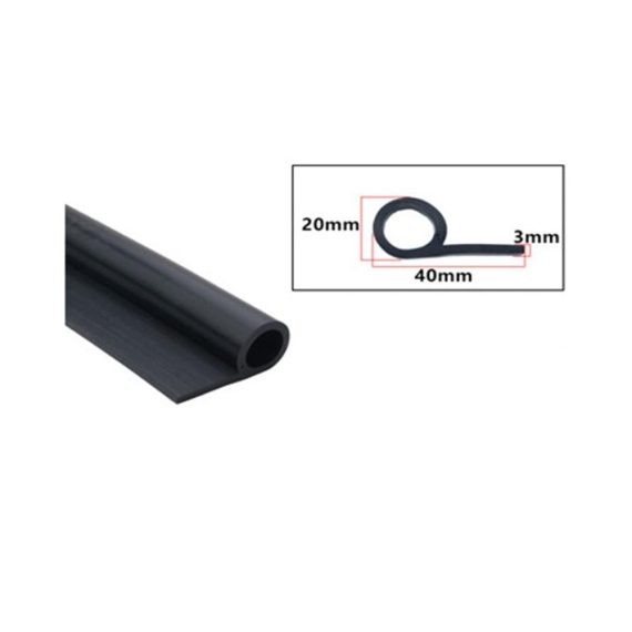 Silikon Fensterdichtungen P-Typ - Hochtemperatur-Dichtungsofen für Türfenster 1M Gummi-Dichtungsleiste Weatherstrip in Schwarz/Weiß/Rot