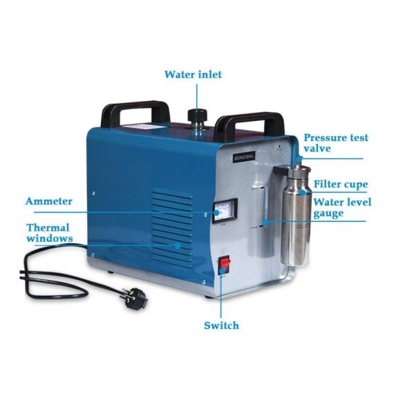 Hochleistungs-Lötbrenner mit 75L/H Sauerstoff-Wasserstoff HHO Gasgenerator – Präzise Poliermaschine mit 2800℃ Flamme für Acrylpolitur und Metallbearbeitung