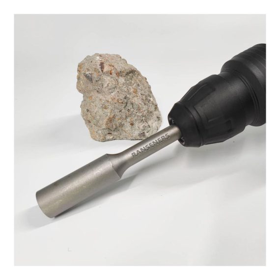 Professioneller Erdnageleintreiber SDS-Max 250 x Ø 32 mm Schaft mit SDS-Max Bohrer für Tiefenerder mit 20 mm Innen-Ø