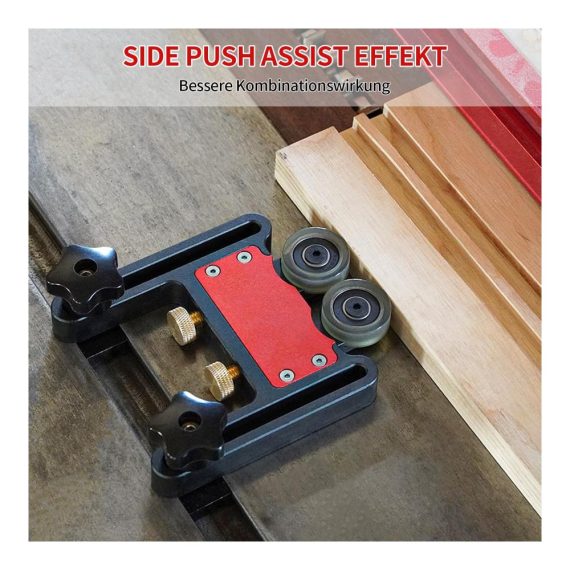 Präziser Bandsägen-Zubehör Feder-Lock-Bretter & Roller Feeder für Holzbearbeitungstische
