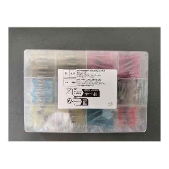 260stk Wasserdichte Stoßverbinder Set Anschlussklemmen & Kits für Kabel (10-26AWG) - Ideal für Mähroboterdraht Kfz Motorboote Motorräder & Anhänger