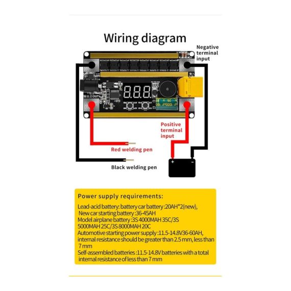 Punktschweißgerät GX591 DIY Kit - Kompaktes 8-24V Schweißgerät 99-stufig einstellbare Leistung Ideal für 18650 Batterien