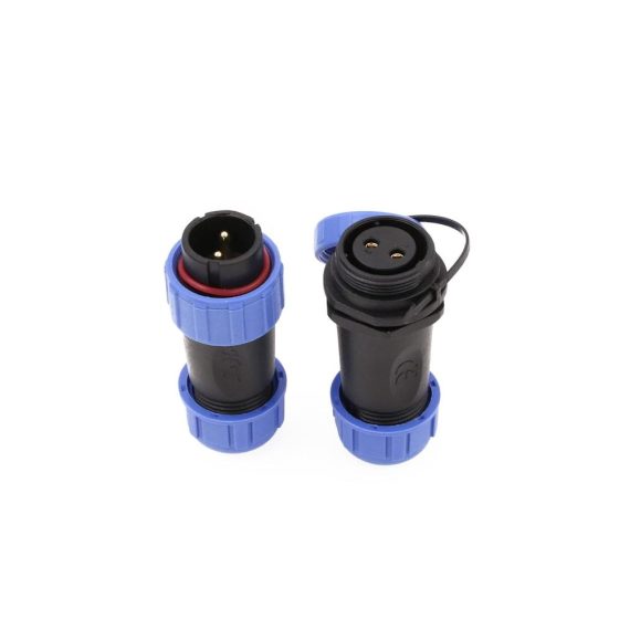 2-poliger Luftfahrt Rundsteckverbinder ZBLZGP HE21 mit Industriegewinde IP68 Wasserdicht In-Line Kabelstecker - Zuverlässige Verbindungen für anspruchsvolle Anwendungen