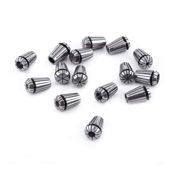 ER20 Präzisions-Spannzangen-Set (15-teilig) für CNC-Graviermaschinen und Fräsdrehwerkzeuge - Spannbereich 1–13 mm