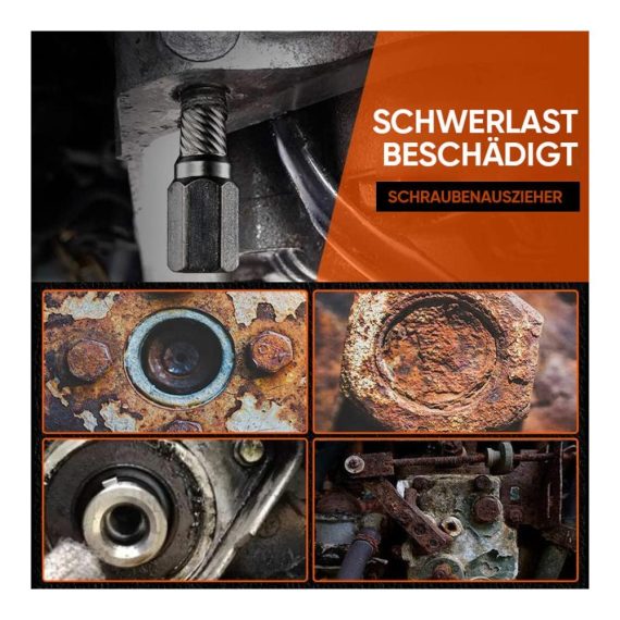 Gewindebohrer-Auszieher Set mit Reichwahl Professionelles Schrauben- und Bolzenausdreher-Set