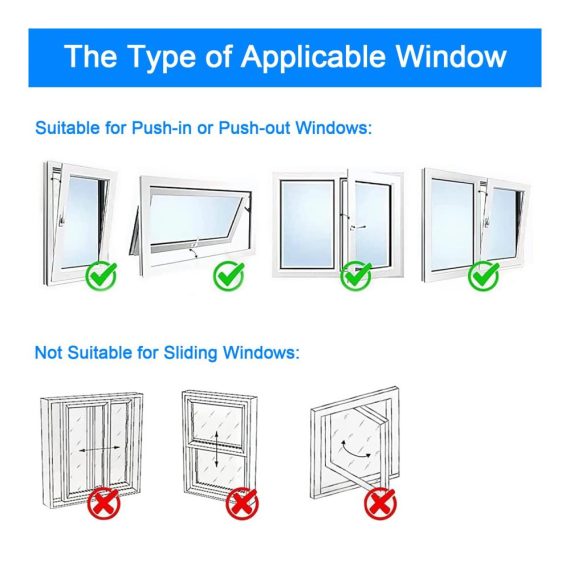Fensterabdichtung 400cm für Mobile Klimageräte - Effektive Fensterdichtung für Klimaanlagen - Klimaanlage Fensterabdichtungssystem für optimale Raumkühlung