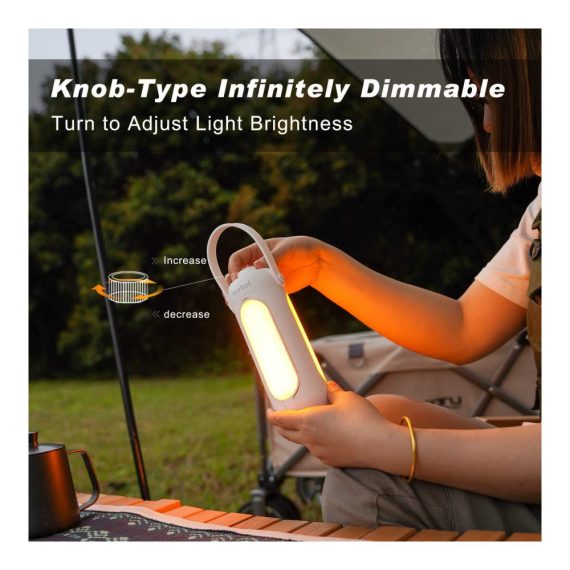 Campinglampe LED - Faltbare Laterne mit 10000mAh Notstrombank 720 Lumen 5 Lichtmodi Aufladbar - Perfekte Campingleuchte für Zelt Wandern Notfälle und Angeln