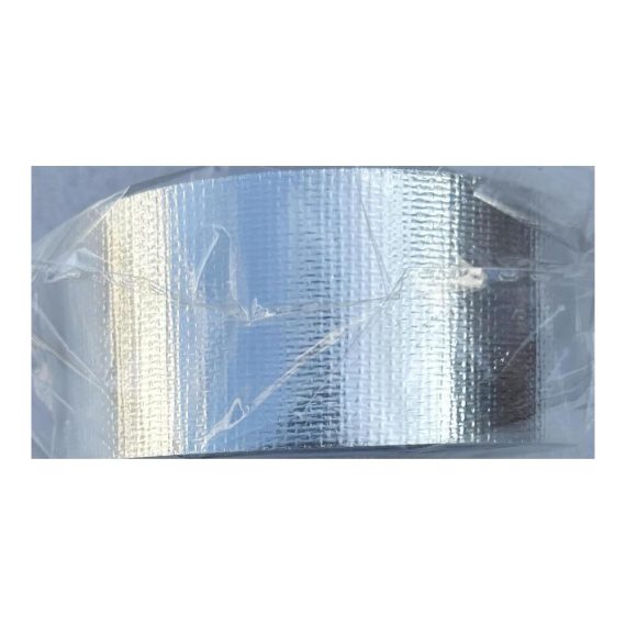 Aluminiumklebebänder 50mmx25m - Selbstklebendes Aluband mit Glasgittergewebe - Thermoshield Hitzeschutz - Temperaturbeständig von -30 bis 120°C