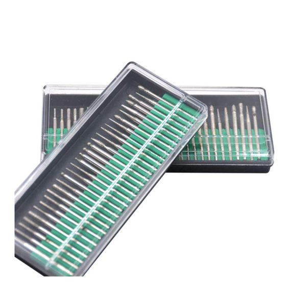 Multifunktionswerkzeuge Oudtinz Tm - 60-teiliges Diamant-Frässtifte Set für Dremel Handwerker - Bohrer für Glas Edelstein Metall - 32 mm Schaft - Inklusive Aufbewahrungsbox
