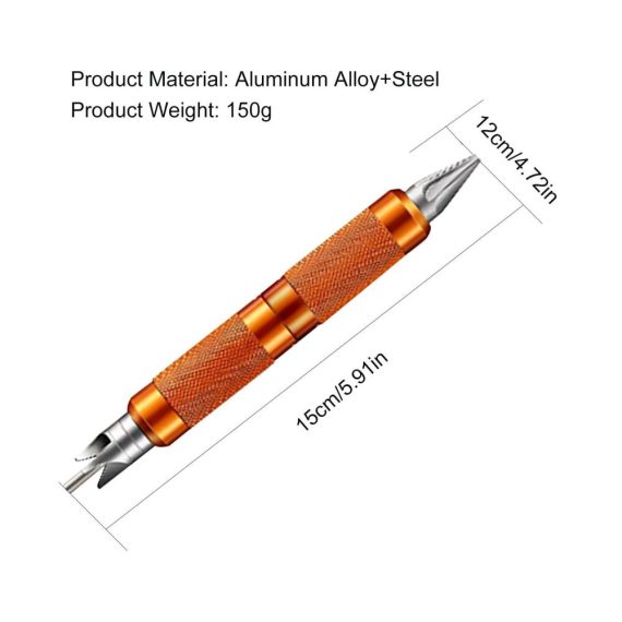 Heavy Duty Hand Deburring Kit - Professional Router Bit Rotary Deburr Tool with External Coverage for Metal Chamfering and Burr Removal in Pipes