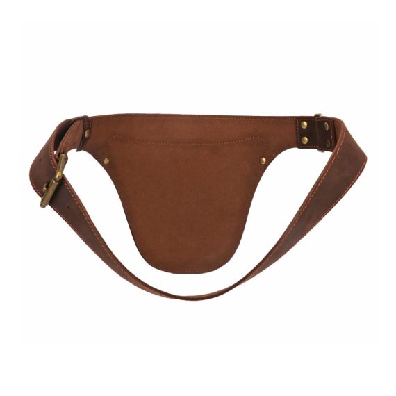 Leder Werkzeugtasche für Elektriker und Tischler – Verstellbare Gartenwerkzeugtasche in Dunkelbraun (26 x 22 cm