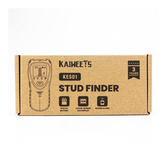 KAIWEETS KES01 Wand Scanner Präzises Feuchtigkeitsmessgerät & Ortungsgerät für Holzbalken Metallrohre & AC-Stromleitungen - Optimale Bohrpositionsermittlung