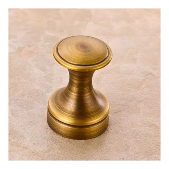 Antik Messing Wandhaken-Set Hochwertige Retro Bademantel- & Handtuchhaken im einfachen Design für stilvolle Badezimmer-Deko – 2 Stück