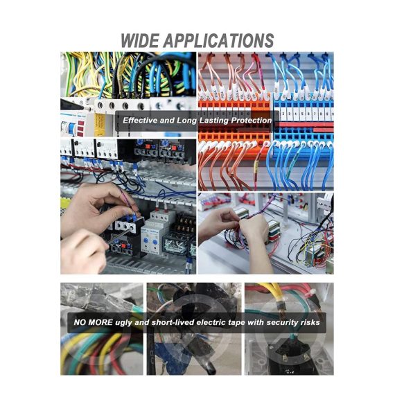 260stk Wasserdichte Stoßverbinder Set Anschlussklemmen & Kits für Kabel (10-26AWG) - Ideal für Mähroboterdraht Kfz Motorboote Motorräder & Anhänger