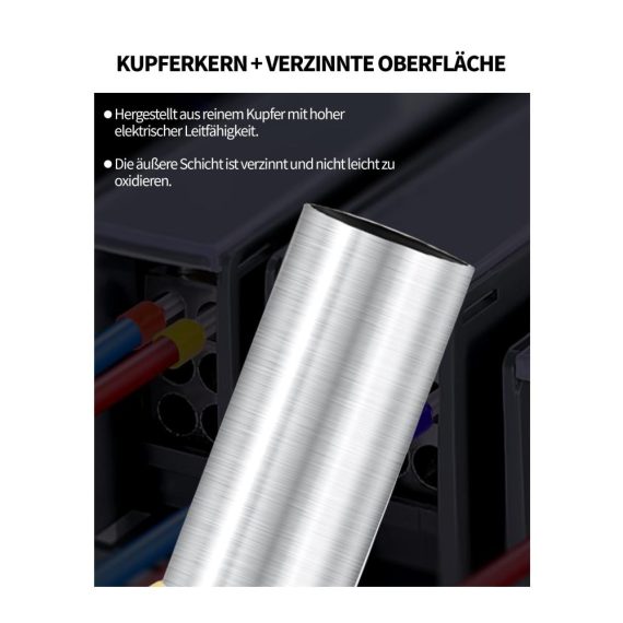 1200-teiliges Set Isolierte Twin & Einzeilige Aderendhülsen 03-16 mm² | Anschlussklemmen & Kits