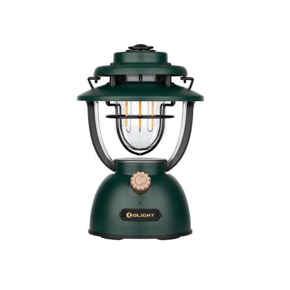 Retro-Stil LED Campinglaterne - Dimmbar USB Wiederaufladbar 300 LM Notstrombank - Halloween Deko Garten Camping - Kleegrün