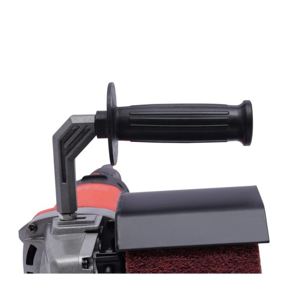 Bandschleifer 230V 1400W mit Satiniermaschine - Profi Schleifmaschine mit Stufenloser Drehzahlregelung Zweifacher Getriebeuntersetzung für Schleifen Polieren und Satinieren