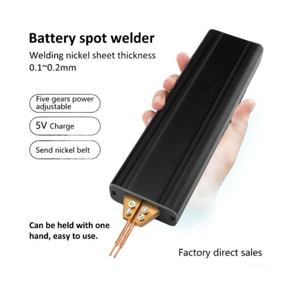 Mini Punktschweißgerät für Batterien mit einstellbarer Leistung - Tragbarer USB-Schweißgerät für präzise Spot Welds