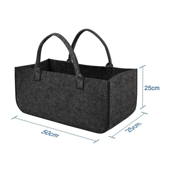 Holzkörbe Brennholz Tasche 2 Stück - Filz Tragetasche 30 kg Kapazität - Robuste Multifunktionshandtasche für Einkäufe und Transport