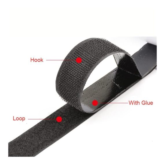 Selbstklebendes Nylon-Befestigungsband Haken und Schlaufen - rund runder Aufkleber weiß/schwarz Münzen starker Kleber (10/15/20/30 mm) - 1 Paar 1 Meter - Vielseitige Befestigungslösung für Haushalt und Handwerk - Selbstklebendes Gewebeband für mühelose Anbringung und sicheren Halt