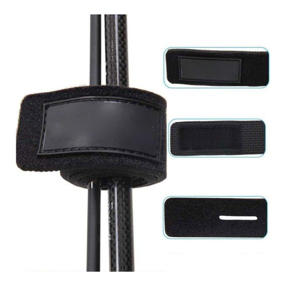 Gewebte Neopren Rutenbänder - 10 Stück Spanngurte für Angelzubehör elastische Pole Holder Wraps (zufällige Farbauswahl