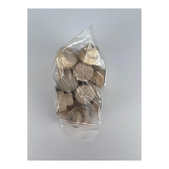 18 Stück Holz Möbelknöpfe - Runde Schrankknöpfe für Küche Schrank Kommode - 35x25mm