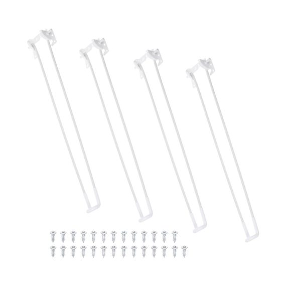 21-Zoll-Faltbare Haarnadelbeine - 4er Pack Metallklappbeine für DIY-Möbel Couchtisch Laptoptisch - Weiß
