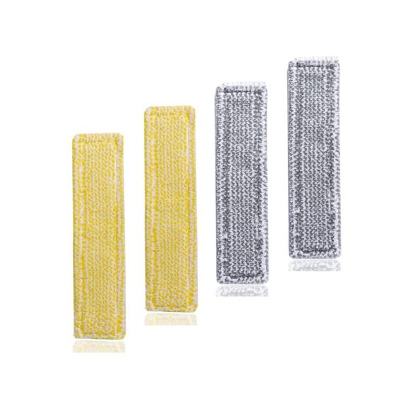Fenstersauger Eucteje 4er Set mit Mikrofaser-Wischbezügen für Kärcher WV - Inklusive Sprühflaschen Klettverschluss Kompatibel mit WV 5 Premium WV 2 Premium WV 5 Plus WV 2 Plus - Perfektes Indoor und Outdoor Zubehör (2.633-130.0 Er