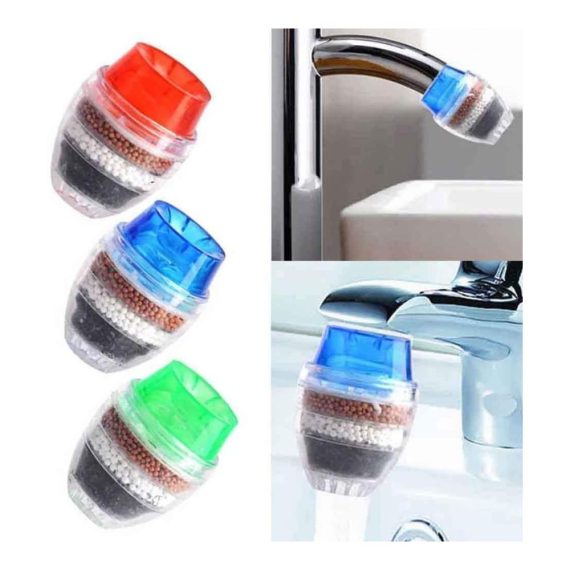 Wasserhahn Aufsätze 6er Set – Aktivkohlefilter für Mini Wasserhähne mit Runddesign – Effektiver Hahn Wasserfilter für die Küche – Home Coconut Aktivkohle Technologie – Wasserreinigung leicht gemacht