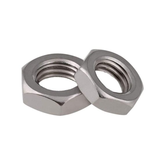 Feingewinde Sechskantmuttern & Muttern für Maschinenschrauben | Sicherungsmutter aus Edelstahl | M14x1.0mm | Packung mit 2 Stück
