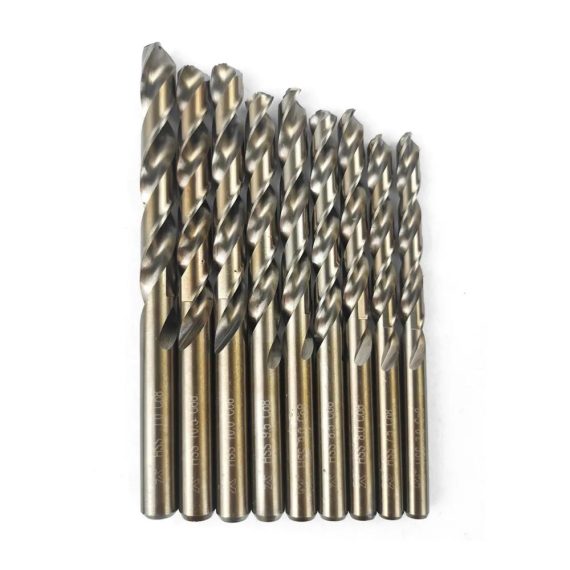M42 Schalungsbohrer Set - Hochleistungs-Spiralbohrer aus Schnellarbeitsstahl mit 3-kantigem Kopf und 8% Kobaltgehalt für präzises Bohren in Edelstahl Holz und Metall