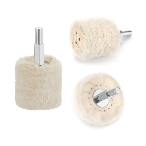 Polierpads Set für Bohrmaschine - 15-teiliger Polieraufsatz Satz inklusive Bürsten Polierkegel Polishing Pads - Ideal für Manifold Aluminium Edelstahl Chrom - Hochwertiges Polier Wheel Kit