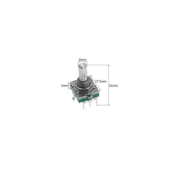10PCS Dimmschalter Set - Hochwertiger EC16 Encoder für 360 Grad Audio-Codierung 5Pin Griff 20MM Push-Schalter