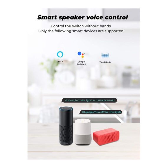 2er Pack Smart WiFi Schalter - Ferngesteuerte Stecker mit 16A Relais Modul Lichtschalter für Smart Life App Google Home & Alexa Sprachsteuerung Google Assistant kompatibel