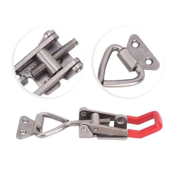 Edelstahl Kniehebelspanner - Verstellbarer Griff für schnelle sichere 250 kg Klemmung