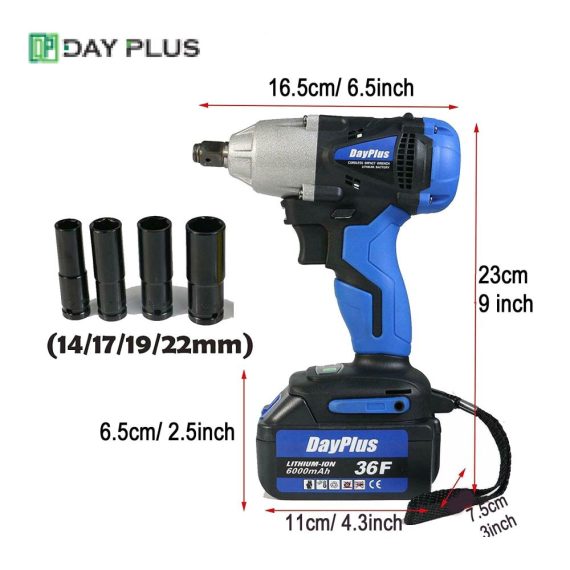 Akku Schlagschrauber 1/2 Zoll - 18V 6.0Ah Akku 420 Nm Drehmoment 2-Gang Vorwärts & Rückwärts LED - Reifenwechsel leicht gemacht
