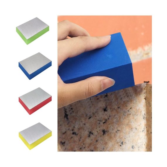 Diamant-Schleifklötze von Hoypeyfiy 4Pcs Handpolierpads für präzises Schleifen Polieren und Schärfen - 60 100 200 400 Körnung inklusive