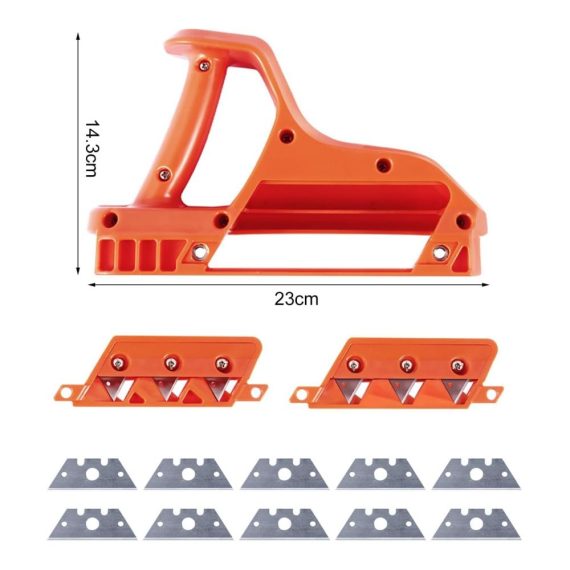 Gipskarton-Schneider mit Einhandhobel Präzises Handwerkzeug für das Schneiden von Gipskartonplatten mit 45° und 60° - Idealer Handhobel für effiziente Gipskarton-Arbeiten