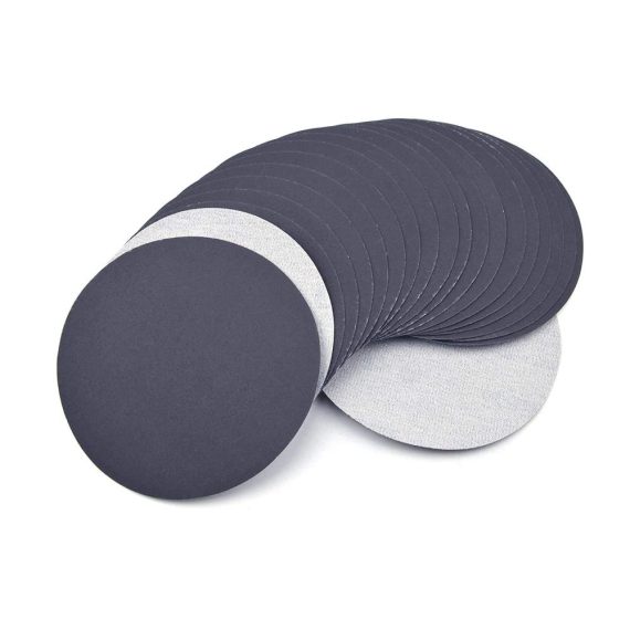 Exzenterschleifer Schleifpapier Set 125mm 60 Stück mit Klettverschluss - Nass und Trocken Wasserschleifscheiben Körnung 320/600/800/1200/1500/2000 für Auto Metall und Holz